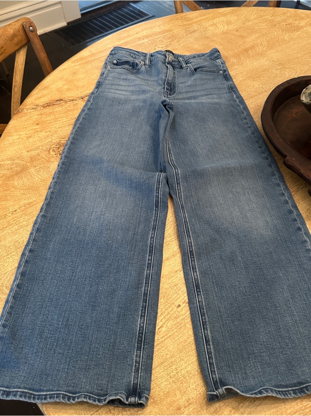 Quince Medium Blue Wide-Leg High-Rise Jeans